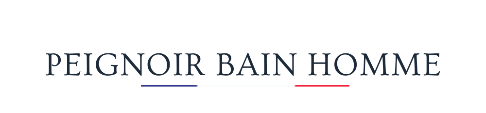 peignoir bain homme