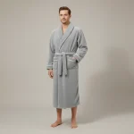 peignoir bain homme long confort absorbant - Vue 1 - peignoir bain homme