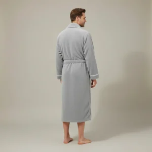 peignoir bain homme long confort absorbant - Vue 2 - peignoir bain homme