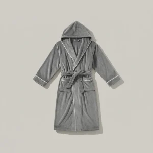 peignoir bain homme long confort polyester - Vue 1 - peignoir bain homme