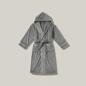 peignoir bain homme long confort polyester - Vue 2 - peignoir bain homme