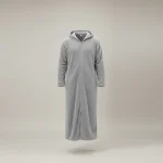 peignoir bain homme long en polaire à capuche - Vue 1 - peignoir bain homme