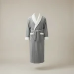 peignoir bain homme long flanelle hiver confortable - Vue 1 - peignoir bain homme