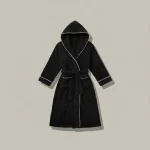 peignoir bain homme molletonné à capuche quotidien - Vue 1 - peignoir bain homme
