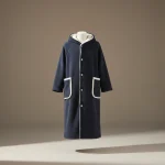 peignoir bain homme molletonné long à capuche - Vue 1 - peignoir bain homme