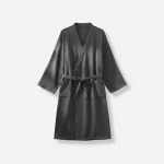 peignoir bain homme nid d'abeille confort léger - Vue 1 - peignoir bain homme