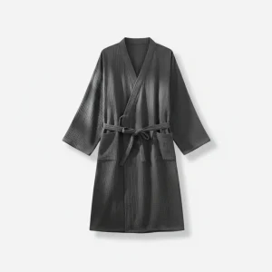 peignoir bain homme nid d'abeille confort léger - Vue 1 - peignoir bain homme