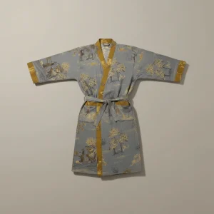 peignoir bain homme style kimono élégant - Vue 2 - peignoir bain homme