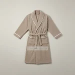 robe de chambre homme longue cocooning polyester - Vue 1 - robe de chambre homme
