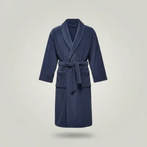 robe de chambre homme longue hiver polyester - Vue 1 - robe de chambre homme