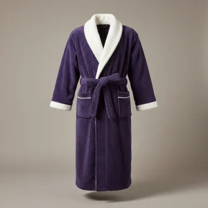 robe de chambre homme longue style élégant - Vue 2 - robe de chambre homme