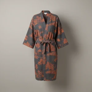 Robe de chambre homme motif japonais élégant - Vue 1 - robe de chambre homme