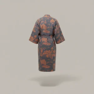 Robe de chambre homme motif japonais élégant - Vue 2 - robe de chambre homme