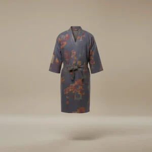 robe de chambre homme style kimono polyester - Vue 1 - robe de chambre homme